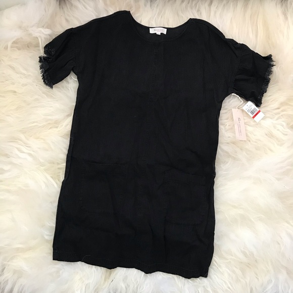 Vince Camuto Ruffle Sleeve Drop Shoulder Dress - Picture 2 of 8